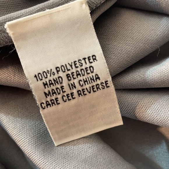 Teri Jon By Rickie Freeman Sequin Gown hand beaded 12 - Picture 13 of 14